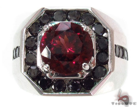 Mens Godfather Garnet Ring 1.70 ct 29115 - Image 2