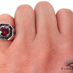 Mens Godfather Garnet Ring 1.70 ct 29115 - Image 8