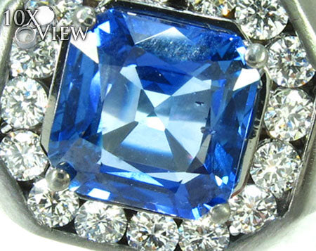 Mens 18K Gold Godfather Flawless Sapphire Ring, photo 5 of 8