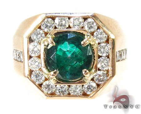 Mens Godfather Emerald Ring 26036 - Image 2
