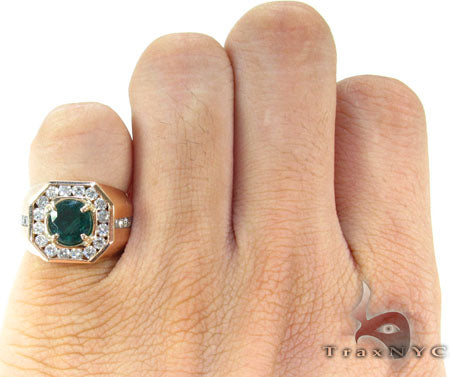 Mens Godfather Emerald Ring 26036 - Image 7