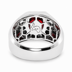 Godfather Silver Garnet Ring 29115