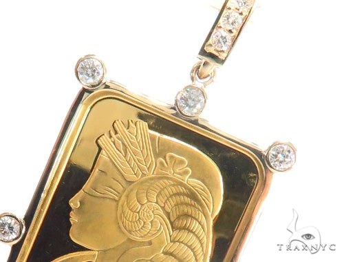 Gold Pamp Suisse Bar Diamond Pendant 43564 – TraxNYC