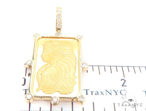 Gold Pamp Suisse Bar Diamond Pendant 43564 – TraxNYC