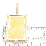 Gold Pamp Suisse Bar Diamond Pendant 43564 - Image 5