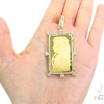 Gold Pamp Suisse Bar Diamond Pendant 43564 - Image 7