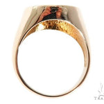 Ring Engravable Front ID Symbol Initial 14K 18K 22K Yellow White Rose Gold 64007 - Image 8