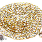 Gold Solid Curb Diamond Cut Chain 22 Inches 3.5mm 33101