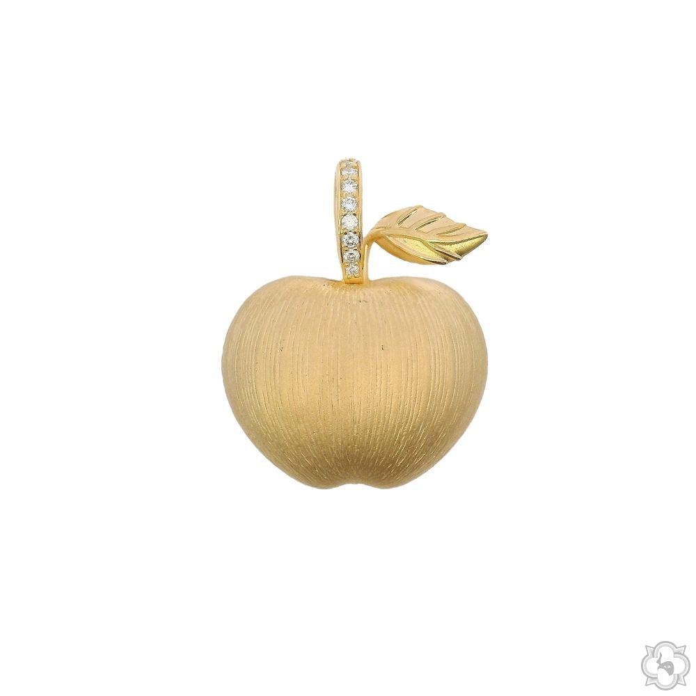 Golden Apple Pendant 70334 | TraxNYC