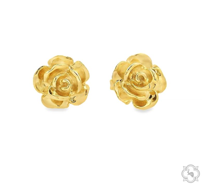 Golden Bloom Rose Studs 70614 - Image 1