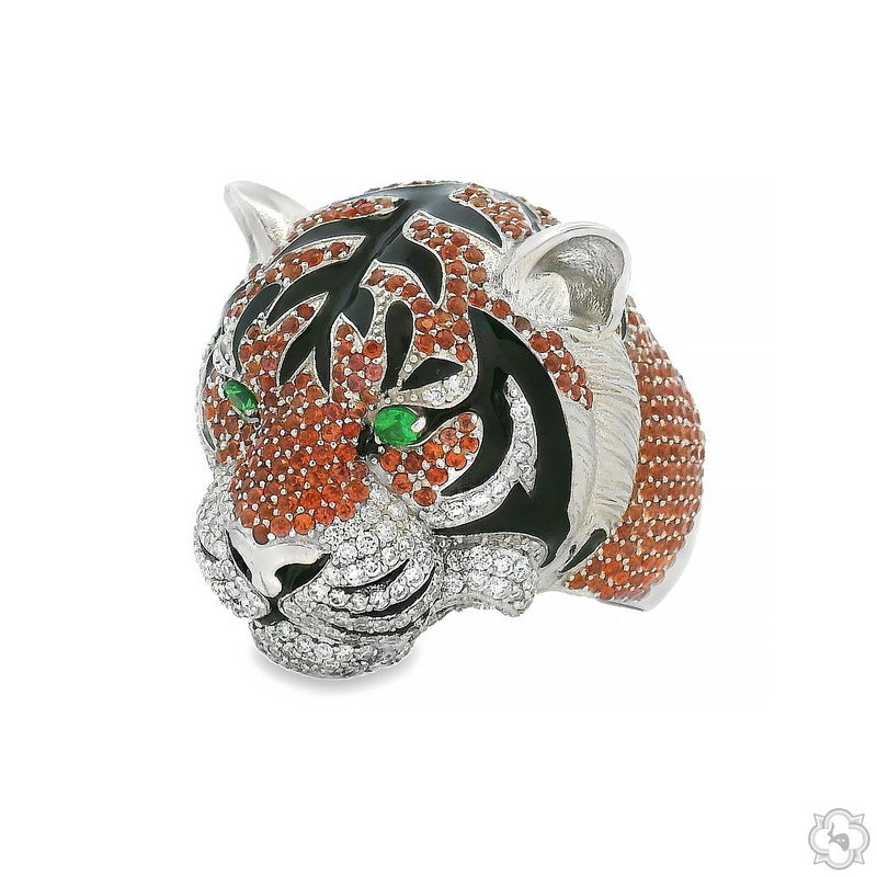 Golden Jungle Tiger Ring in 14K Gold, photo 4 of 6