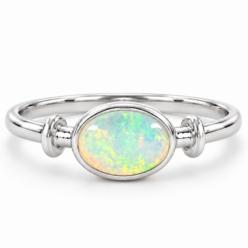 Golden Aura Opal Ring 71815