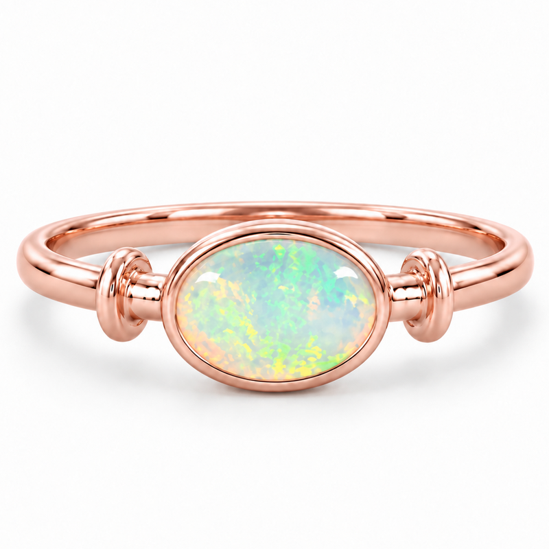 Golden Aura Opal Ring 71815
