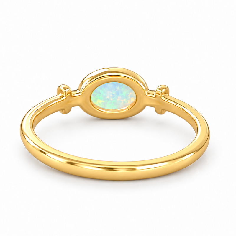 Golden Aura Opal Ring 71815