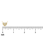 Golden Heart Diamond Necklace 71406