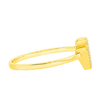 Golden Heart Diamond Ring 71404