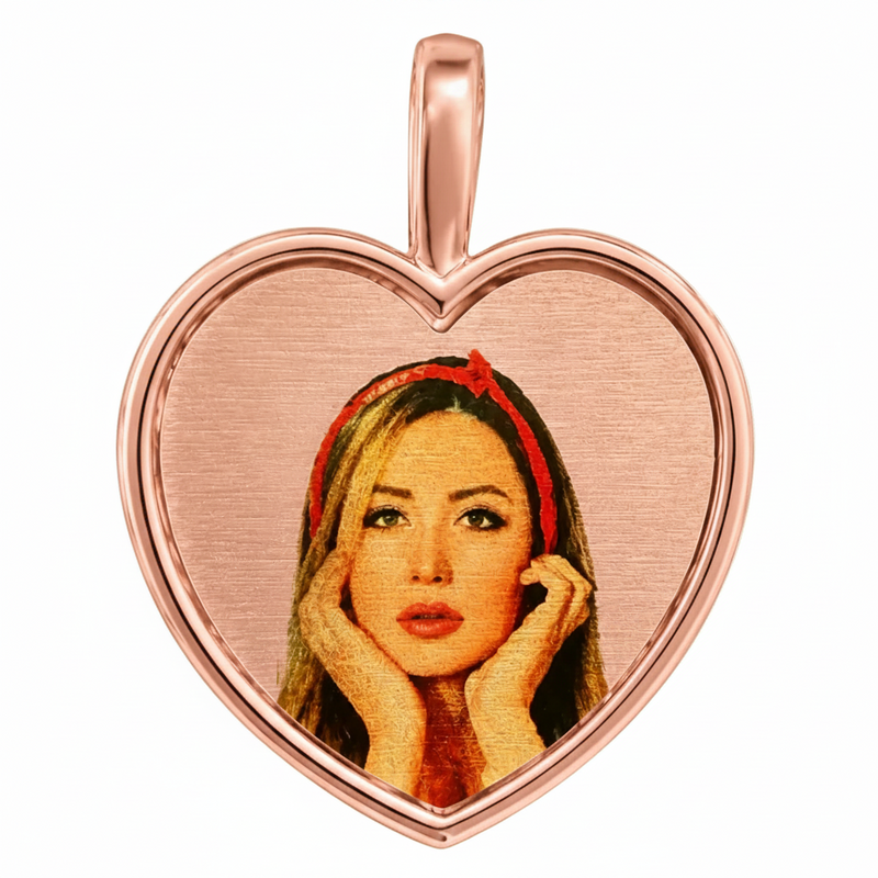 Golden Heart Photo Pendant 71433
