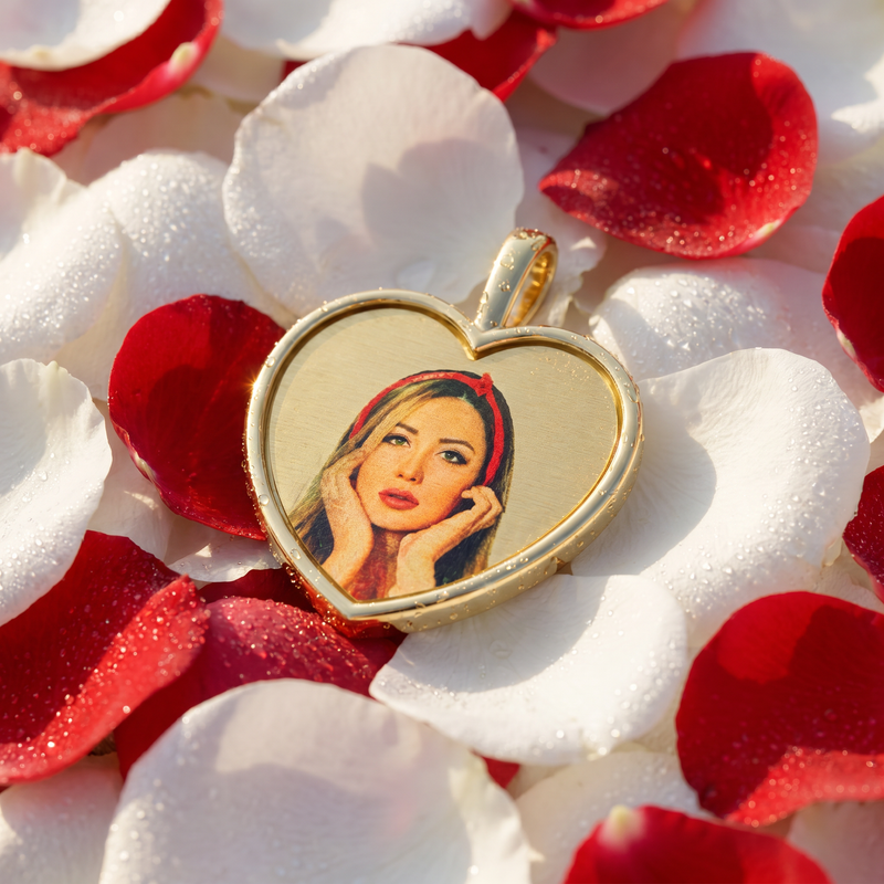 Golden Heart Photo Pendant 71433