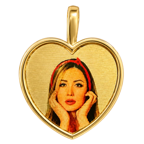 Buy Golden Heart Photo Pendant 71433 – TraxNYC
