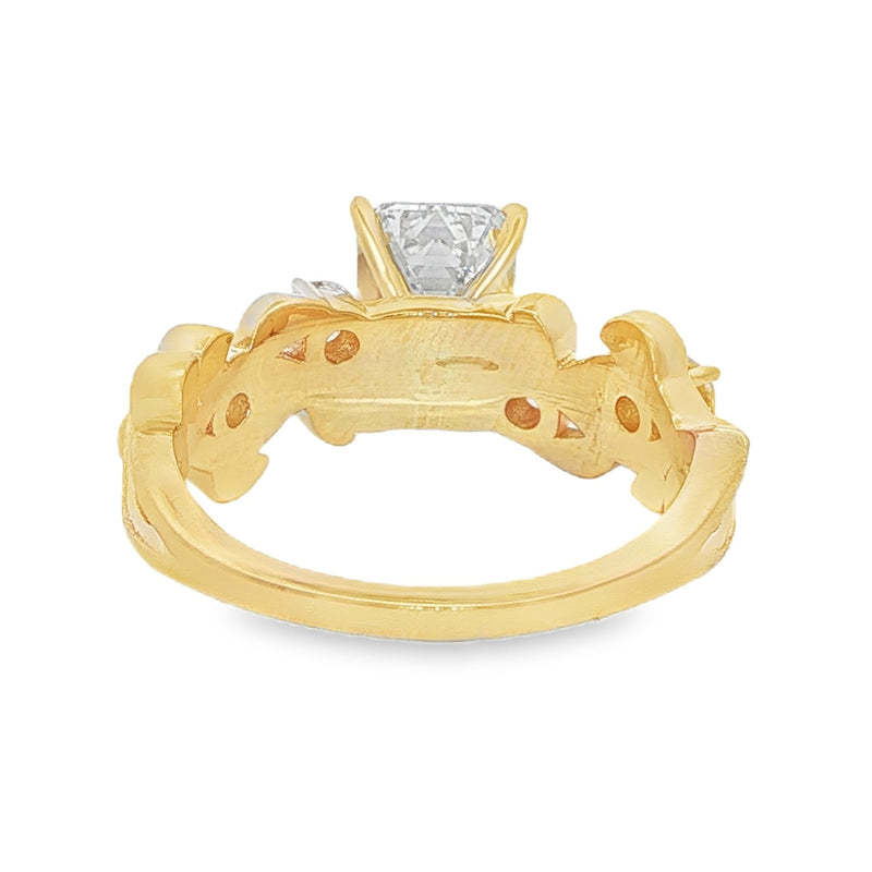 Golden Laurel Engagement Ring 71123
