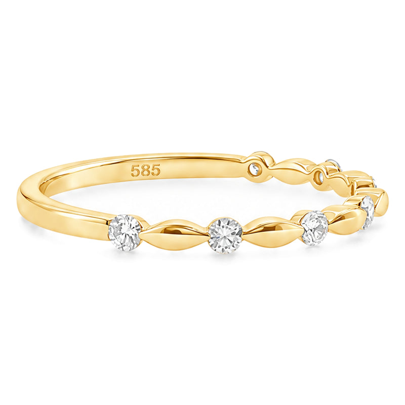 Golden Marquise Diamond Ring, view 2