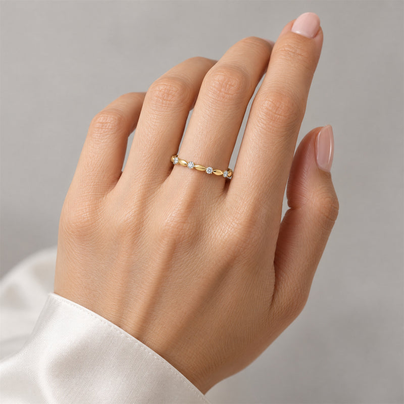 Golden Marquise Diamond Ring, view 8