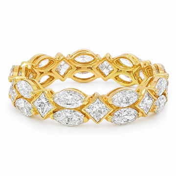 Golden Prism Diamond Ring