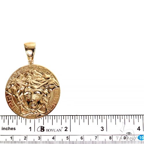 14K Gold Gorgon Medusa Pendant, photo 5 of 7