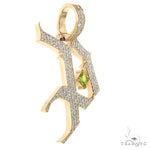 Gothic Old English Initial Diamond Pendant 68667 - Image 2