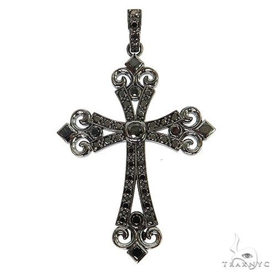 Black Diamond Gothic Celestial Cross Pendant 68845 - Image 1