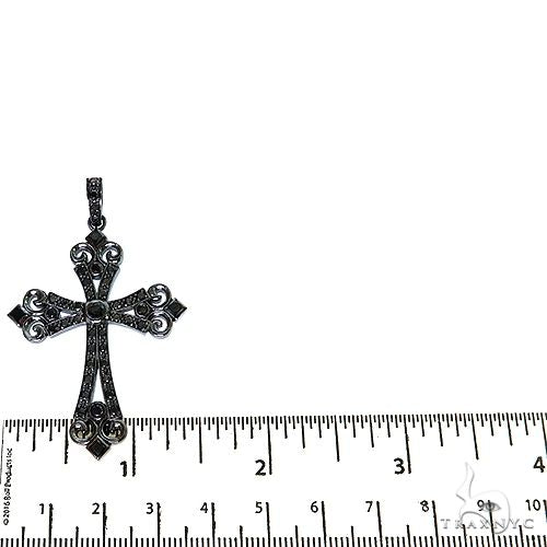 Black Diamond Gothic Celestial Cross Pendant 68845 | TraxNYC