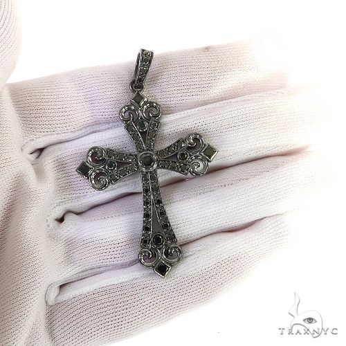 Black Diamond Gothic Celestial Cross Pendant 68845 - Image 7