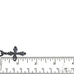 Gothic Style Black Diamond Cross Pendant Set 68713 - Image 7