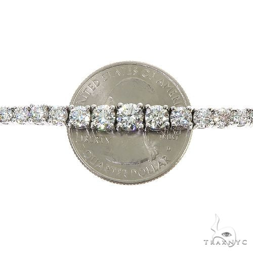 14K Gold Graduated Lab-Grown Diamond Tennis Necklace, photo 5 of 7