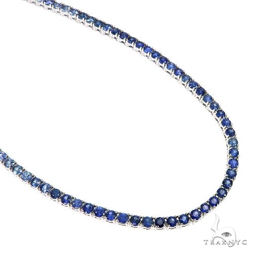 14K Gold tennis chain, 4 mm, photo 2 of 5