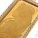 Greek Motif Dog Tag Pendant with 1 Ounce PAMP Suisse Bar Lady Fortuna 65515