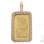 Greek Inspired Dog Tag Pendant with 2.5g PAMP Suisse Bar 65600