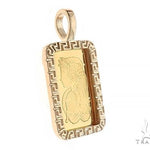 Greek Inspired Dog Tag Pendant with 2.5g PAMP Suisse Bar 65600