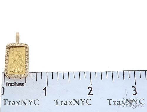 Greek Inspired Dog Tag Pendant with 2.5g PAMP Suisse Bar 65600