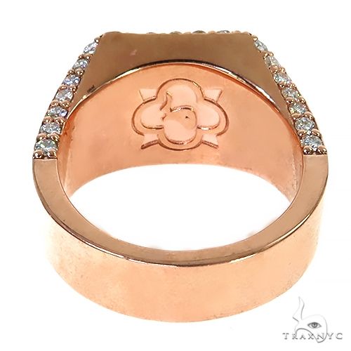 Green 3x3 Sapphire Diamond Ring 67337 - Image 4