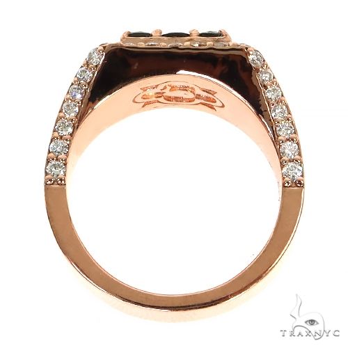 Green 3x3 Sapphire Diamond Ring 67337 | TraxNYC