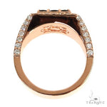 Green 3x3 Sapphire Diamond Ring 67337 - Image 5