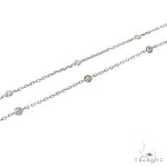 Green Sapphire Diamond Flower Necklace 67232 - Image 4