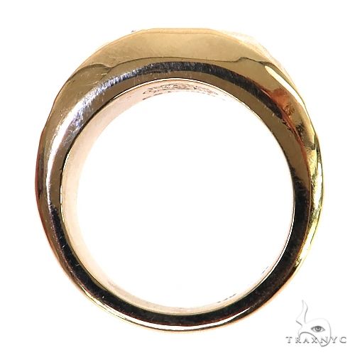 14K Gold Solitary Tuxedo Green Tourmaline Ring, photo 5 of 6