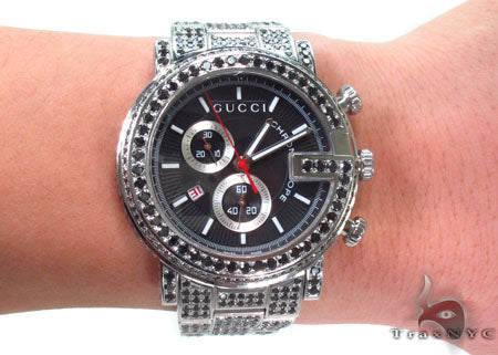 Gucci G-Chrono Black Diamond Watch YA101309 33434 - Image 13