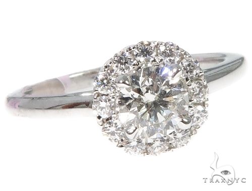 Halo Diamond Engagement Ring 64499 - Image 1