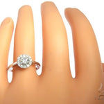 Halo Diamond Engagement Ring 64499 - Image 7