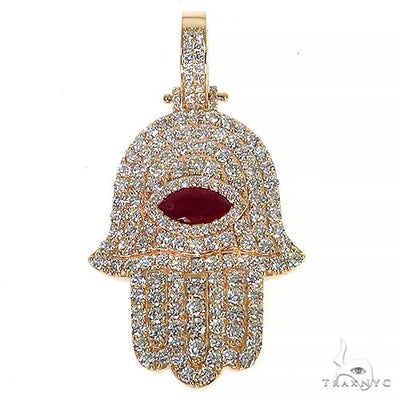 Hamsa Diamond Pendant 68094 - Image 1