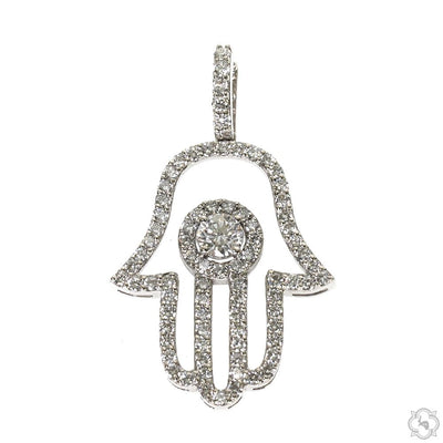 Hamsa Diamond Pendant 70233 - Image 1