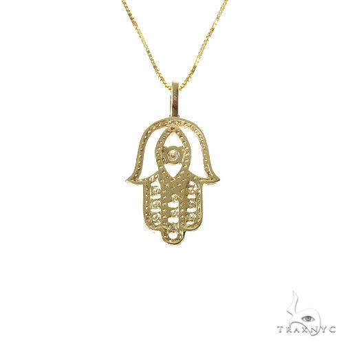Hamsa Diamond Pendant Set 67333 - Image 3